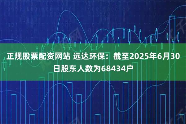 正规股票配资网站 远达环保：截至2025年6月30日股东人数为68434户